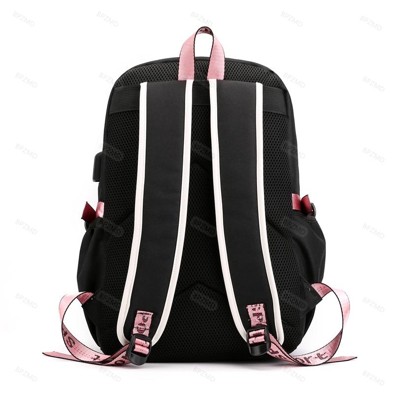 Anime Backpack Bags Large Capacity Manga To Travel Daily Girls Bookbags Demon Slayer Nezuko Kawaii Cartoon School Bag for Adults