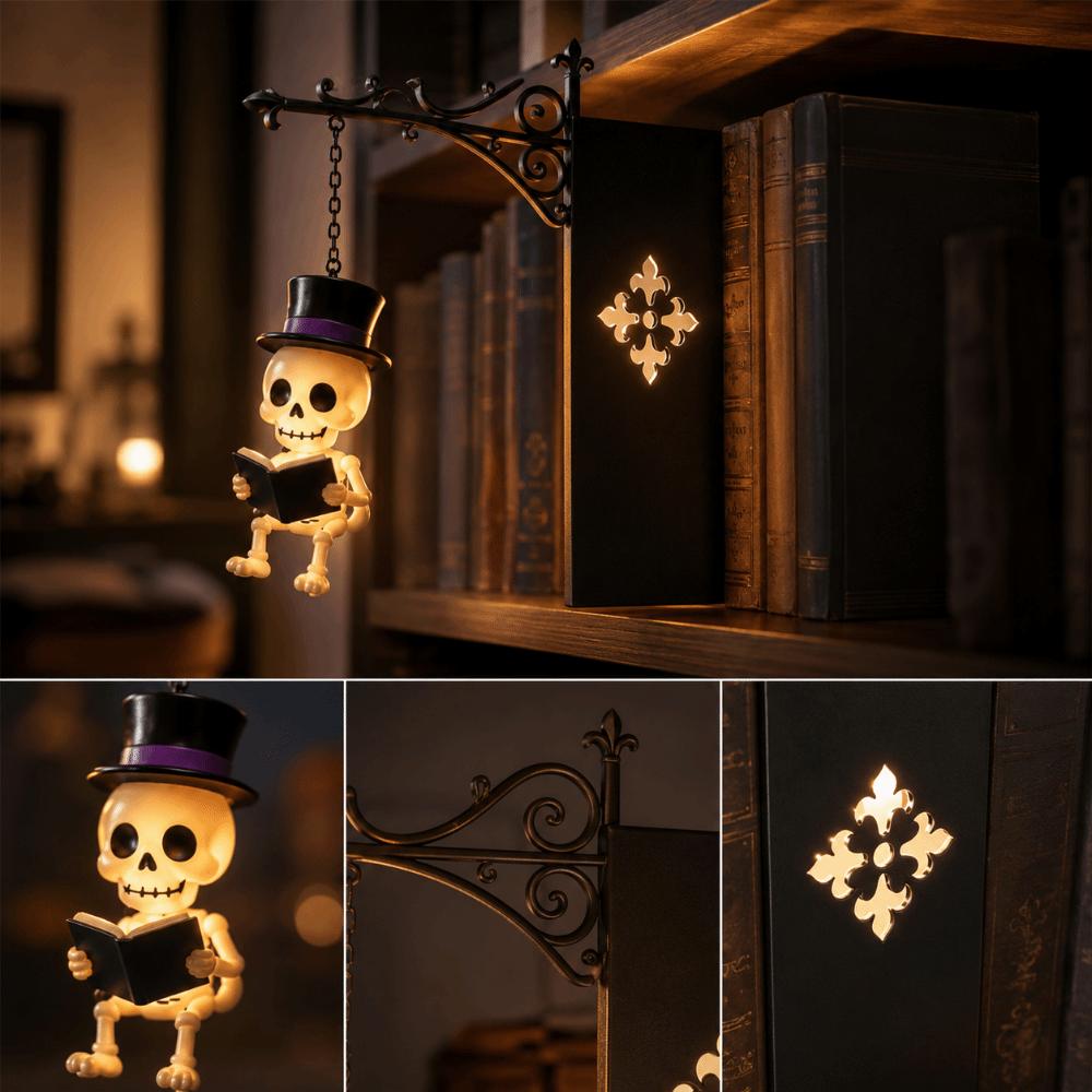 LED Light Bookshelf Lamp Vintage Style Night Lamp Functional Lighting Bookshelf Light  Living Room