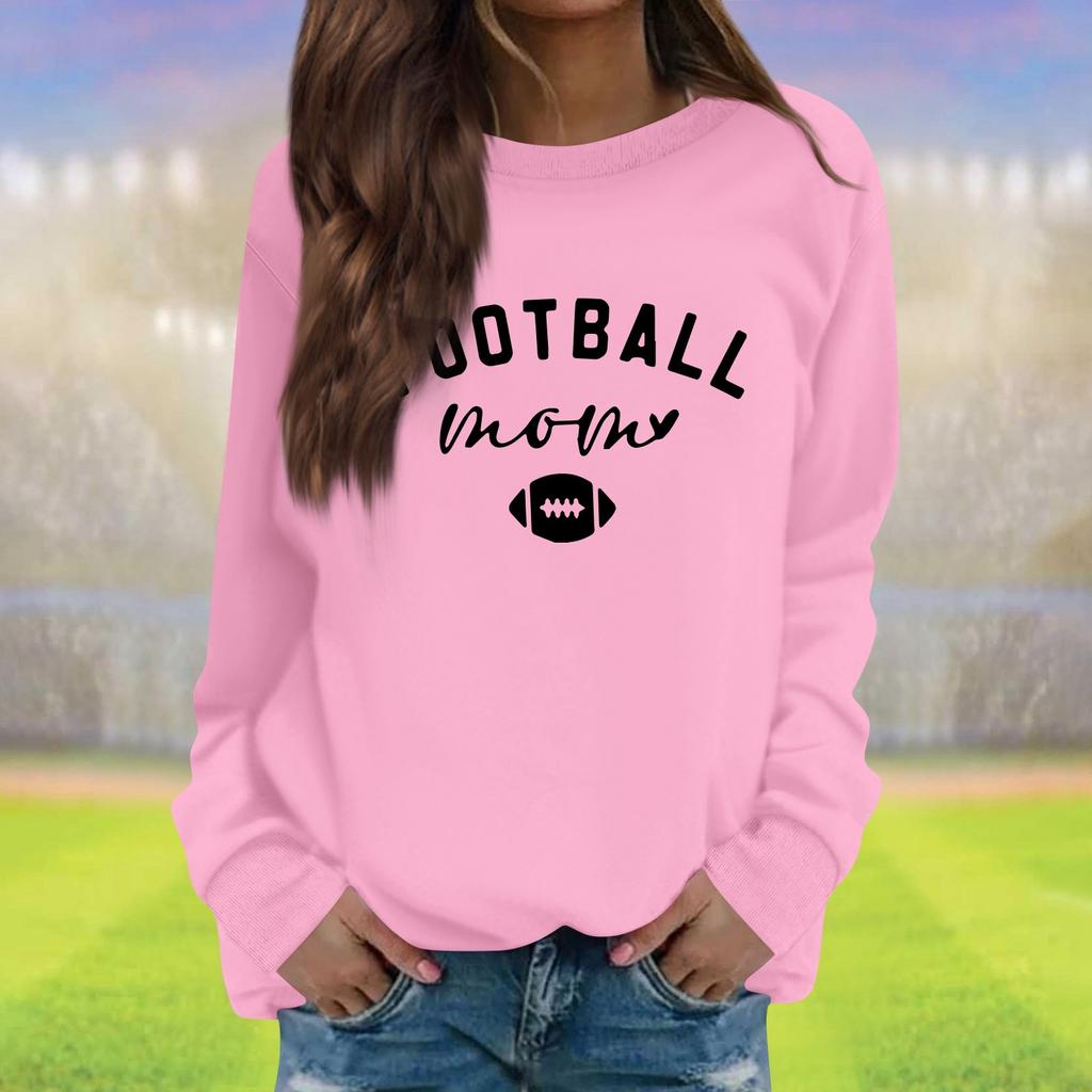 Женская модная повседневная толстовка с длинным рукавом и круглым вырезом с принтом