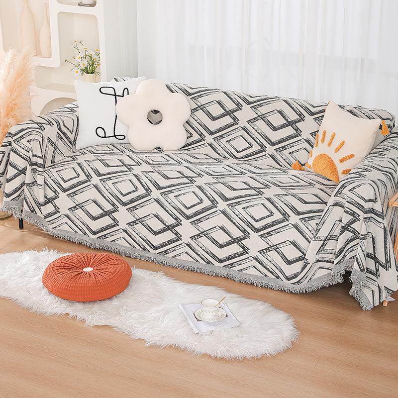 Sofa Cover Towel Ins Style Nordic Sofa Blanket Cover Towel All -Inclusive Sofa Cover Four Seasons Universal Sofa Cushion