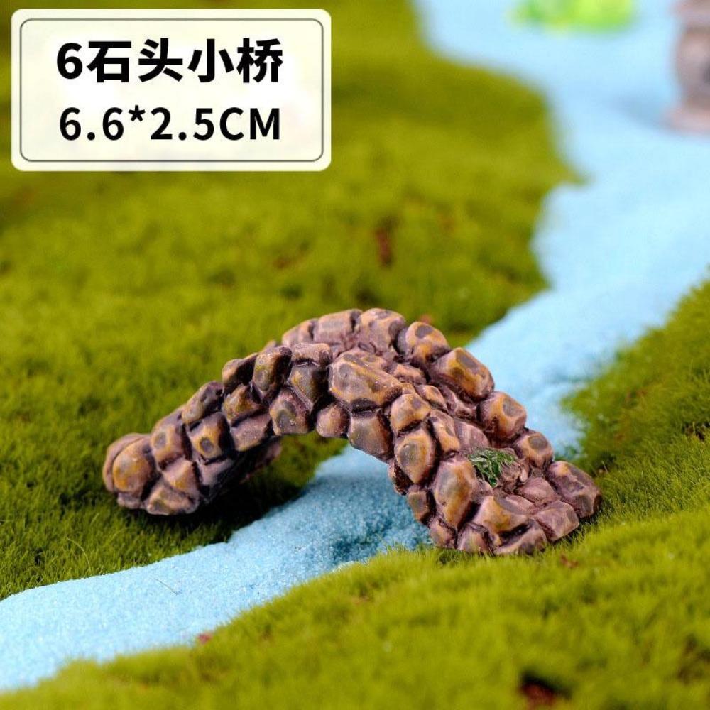 Vintage Decorative Figurines Mini House Water Fountains Flowerpot Fairy Garden Miniatures/Terrarium Pet Home Decor Ornaments DIY