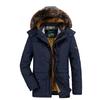 Winter Cotton-padded Men's Medium and Long Velvet Thickened Large Size Loose Elderly Cotton-padded Jacket