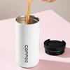 Creative Double Wall Thermal Mug with Lid Stainless Steel Portable Coffee Milk Cup Travel Tea Tumbler Office Water Cup Drinkware
