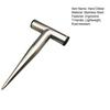 Stainless Steel Hand Dibber Plant Hole Digger Garden Planting Tool with T-Handle Soil Digging Tool for Planting Bulbs Tulips Daffodils Vegetable