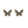 Studded With Butterfly Earrings
