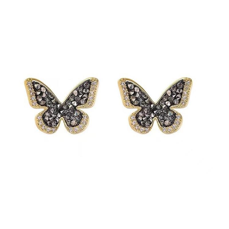 Studded With Butterfly Earrings