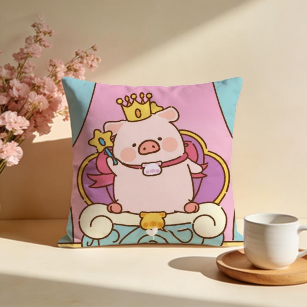 Hot LLulu Piges Cushion Cover Stylish Washable Pillow Cover Ideal for Couch Bedroom Car Decoration