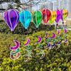 40cm Balloon Hot Air Balloon Spinner Rainbow Colors Striped Tie Dye Pinwheels