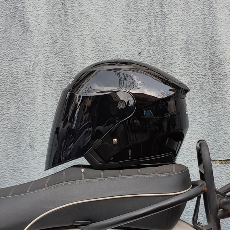 Мотоциклетный шлем, мужской и женский, всесезонный, capacete para motocicleta cascos para moto, с двойными линзами