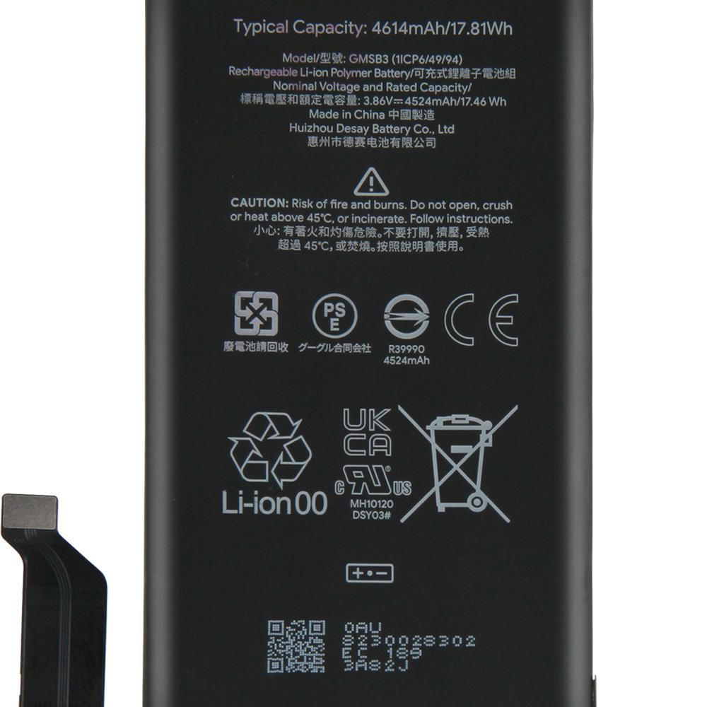 Replacement Battery GMSB3 For Google Pixel 6 4614mAh G63QN For Google Pixel 6 Pro 5003mAh GLU7G For Google Pixel 6A
