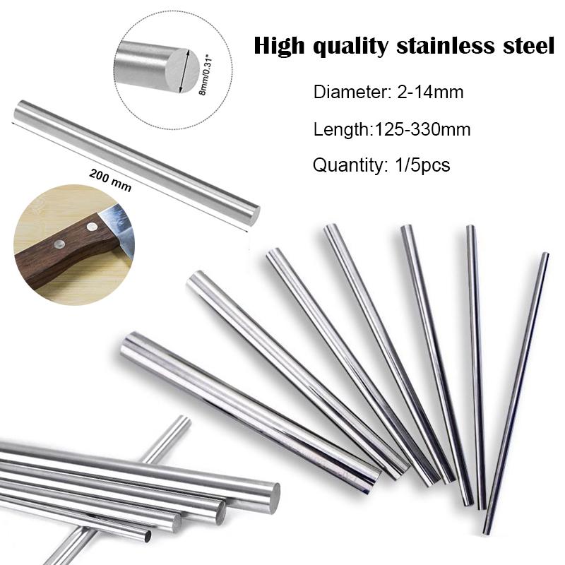 Stainles Steel Shaft Rods, 2mm-15mm Diameter, 125mm 200mm 250mm 330mm Length