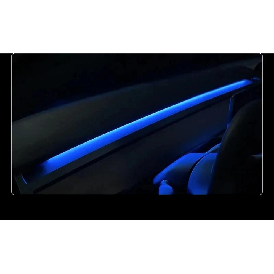 For Tesla Model 3/Y 2 IN 1 Dynamic Neon RGB Car LED Ambient Lighting 60s Automatic OFF Module Dashboard Lighting Decorative Lamp
