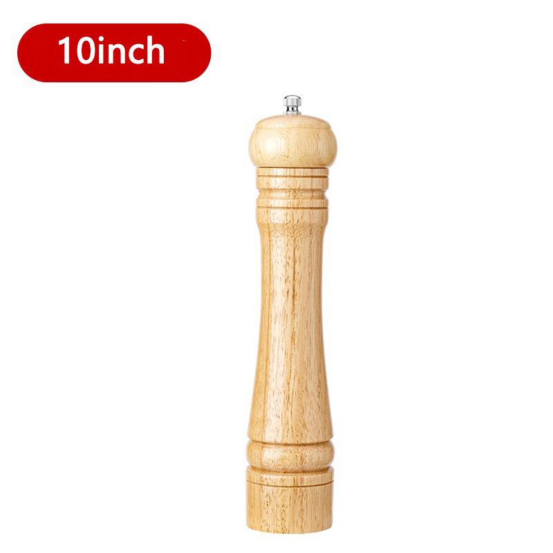 5/8/10 дюймовые мельницы для соли и перца из цельного дерева мельница для специй с регулируемым керамическим сердечником для измельчения кухонные инструменты мельницы
