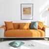 Four Seasons Universal Sanded Fabric Quilted Embroidered Sofa Cushion Modern Simple Solid Color Sofa Cushion Towel.