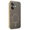 Phone Case For Oppo A3 4G/A3 5G/A40 4G/A40M 4G/A60 5G/A3i 5G Carbon Fiber Textured Electroplated TPU Back Cover