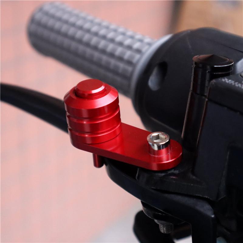 1Pc Electric Vehicle Universal Parking Switch Brake Lock Lever Lock Prevent Falls Motorcycle Modification Cow Horn Lock Buckle