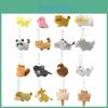 Charming Cartoon Zoo Series Plush Keychain Adorable Animal Character Soft Toy
