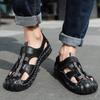 Men's  Handmade Sandals Outdoor Sandals Leather Sandals Beach Shoes Hiking Outdoor Leather Sandals