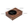 Watchget Knock Box, Espresso Knock Box, Knock Box Tamper and Distributor Stand, 3-in-1 Storage, Fits 51/53/54/58mm, Walnut Coffee Grounds Bucket with