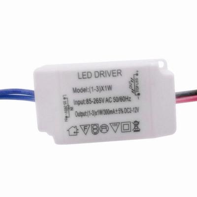 Простой AC 85V-265V в DC 12V светодиодный электронный трансформаторный источник питания драйвер 3X1W