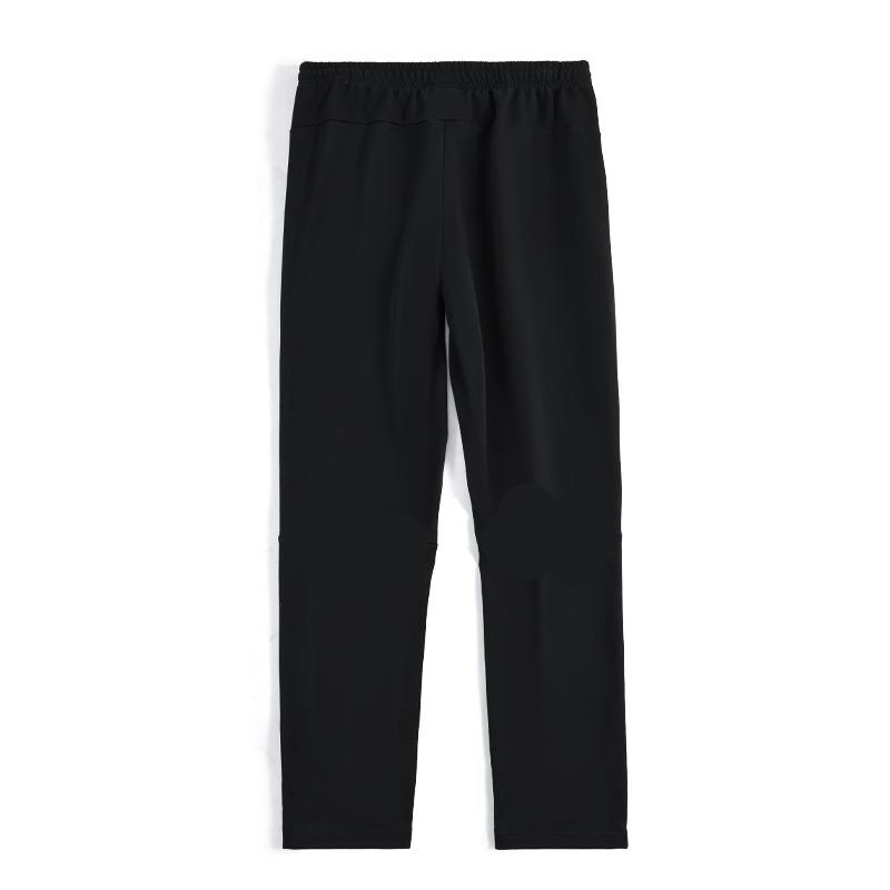 Li-Ning Футболка с коротким рукавом из хлопка с рисунком из мультфильма, тонкая, быстросохнущая, повседневная, спортивный костюм, мужские топы, черная, AHSR401-2+AYKT413-1