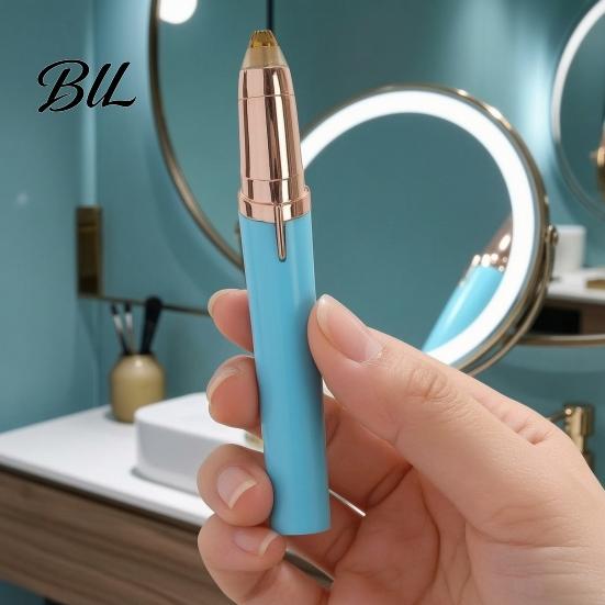 Electronic Face Hair Removal Electric Eyebrow Trimmer for Women, Rechargeable Cordless Facial Brow Removal, Portable Painless Eye Shaver Razor