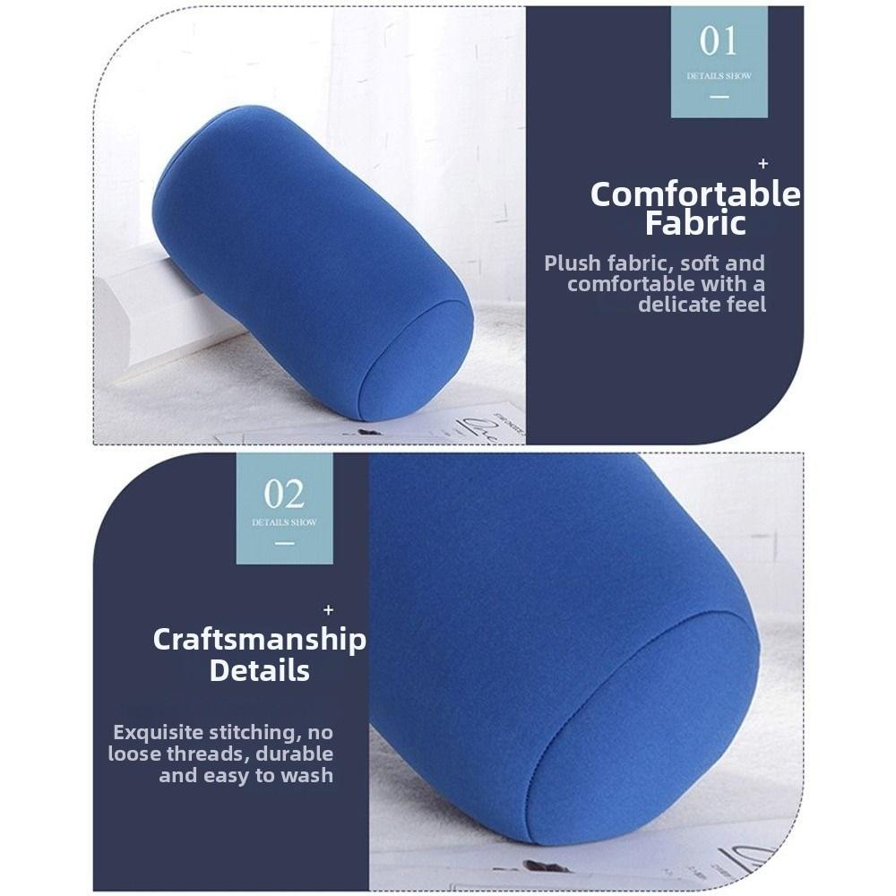 Mini Microbead Bolster Tube Pillow Foam Particle Neck Support Pillow New Back Cushion Travel Use