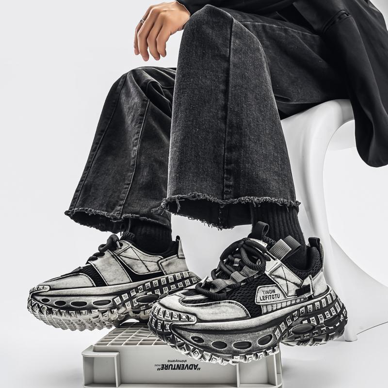 2026 New Thick Sole Height Increasing Trend Casual Sports Autumn Breathable High-quality Casual Versatile Men's Shoes