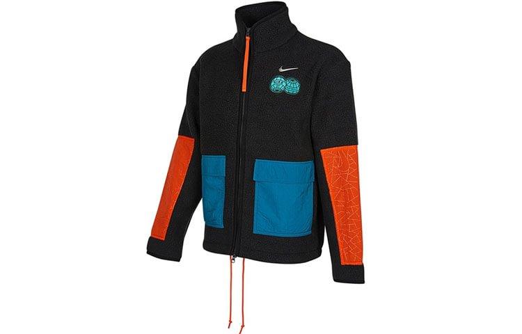 Nike Мужская куртка с цветовыми блоками и логотипом Nike Черная DQ5061-010