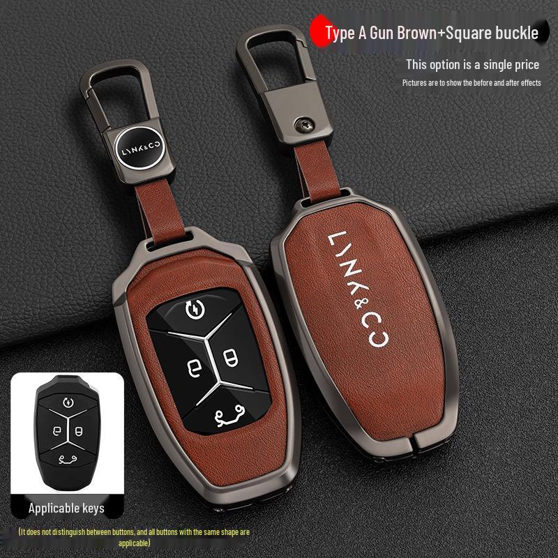 Lynk&Co Car Key Case: Metal Shell for Models 01, 02, 03 - Unisex Key Holder