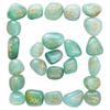 Crocon Green Jade Gemstone Rune Stone with Elder Futhark Alphabet Engraved Symbol 25 Pcs Set : 15-25 Mm