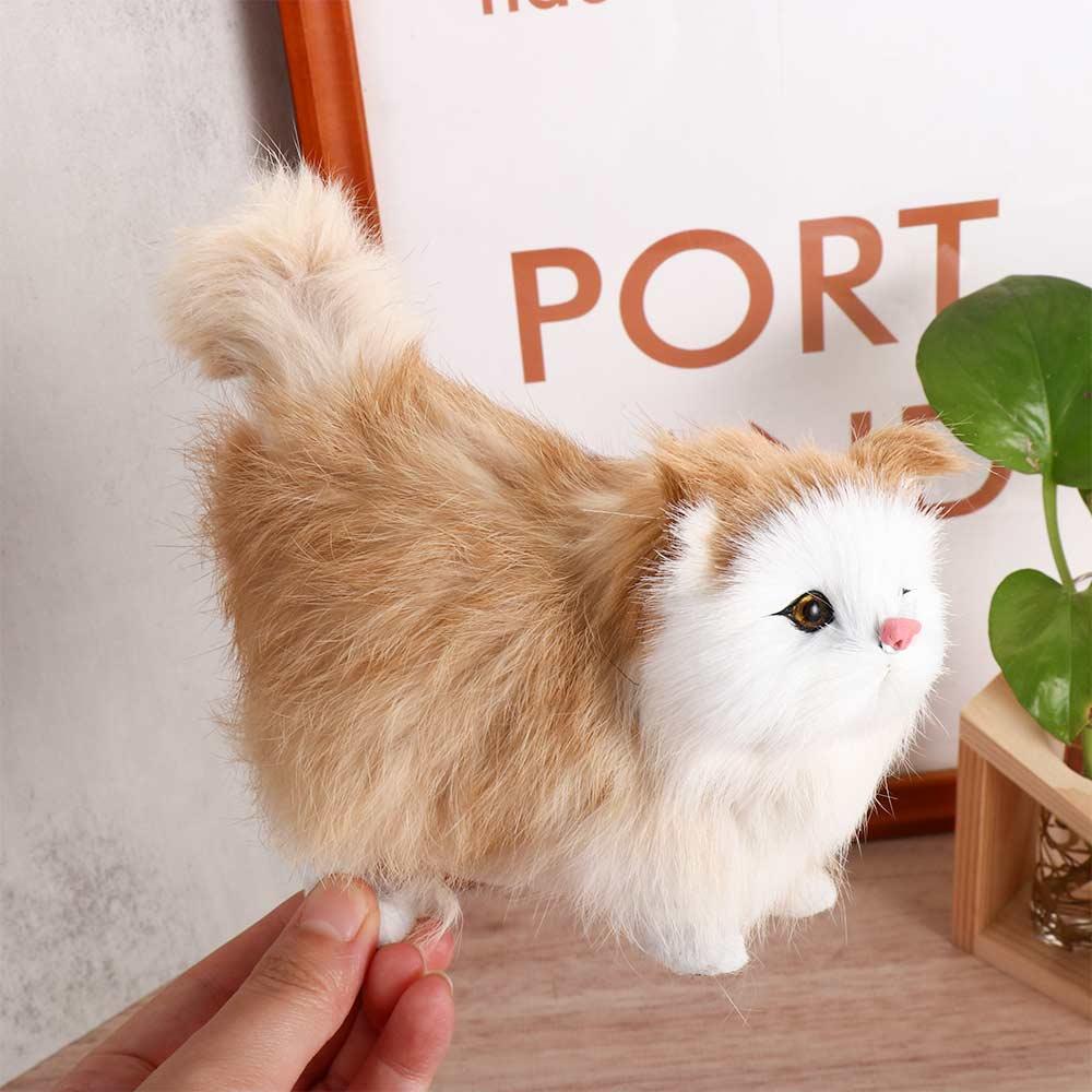 for Children Baby Toy Fake Cat Kitten Doll Stuffed Kitten Plush Cat Toys Simulation Cat Cat Model