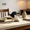 Modern Home Accents Cute Penguin Figurine, Nordic Style Small Animal Statue, Whimsical Durable Resin Craft Desk Shelf Tabletop Decor Ornament,