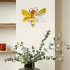 Металлическая пчела настенное украшение 3D пчела художественная работа настенная скульптура медоносная пчела внутреннее наружное украшение для двора сада дома фермерского дома