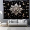 Black and White Tree Floral Pattern Bedroom Living Room Tapestry Home Wall Decoration Tapestry