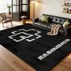 Rammstein Iconic Band Logo Indoor Rug Durable Easyclean Carpet For Study Reading Area Home Party Decor Christmas Gift