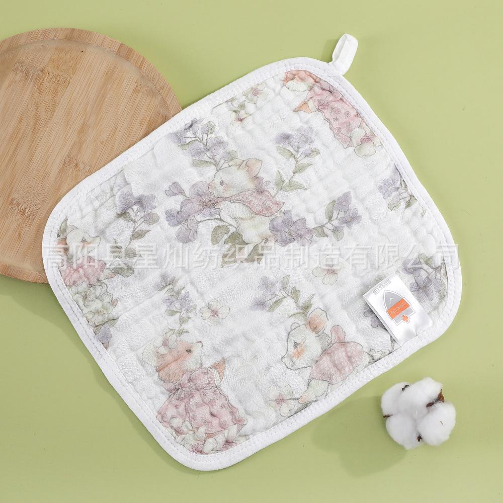 6-слойное вафельное бамбуково-хлопковое банное полотенце и детская пеленка