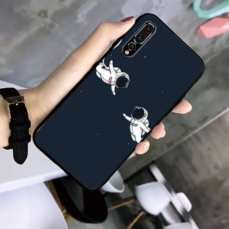Чехол для телефона с рисунком космонавта для Huawei G7 G8 P7 P8 P9 P10 P20 P30 Lite Mini Pro P Smart Plus Cove Fundas