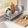 Xuyang Lancai 304 Stainless Steel Kitchen Dish Rack with Knife & Chopstick Holders
