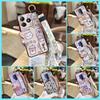 Dirt-resistant Cute Phone Case For Realme C63 4G/C61 4G Wrist Strap Kickstand Back Cover Anti-knock Lanyard Silicone