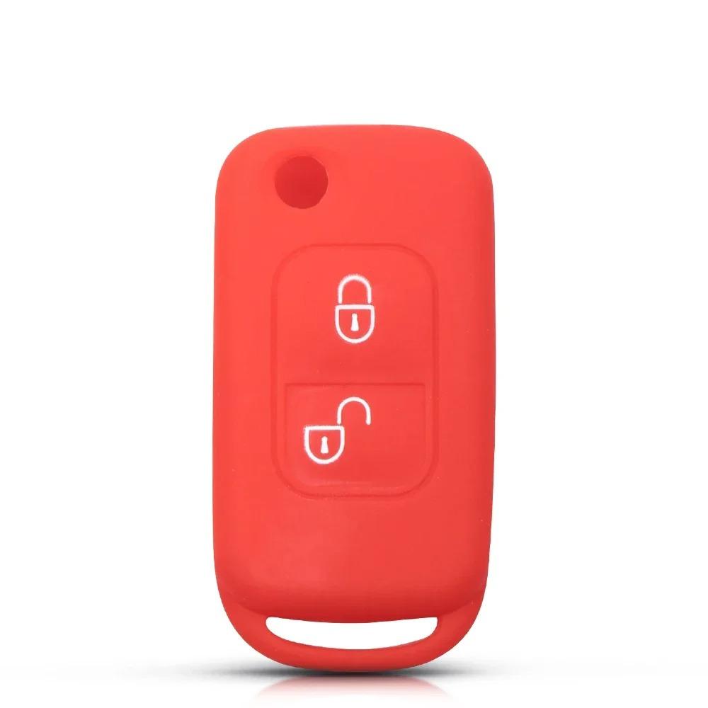 Для Mercedes Benz SLK E113 ACES W168 W202 W203 AC Class 2 Button Remote Folding Key Cover Case Fobs Shell Holder Silicone