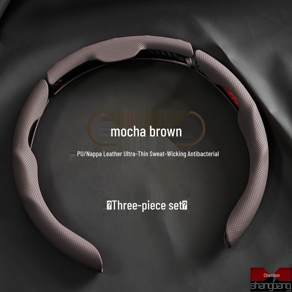 Дышащая оплетка на руль из кожи наппа, впитывающая пот, всесезонная, универсальная