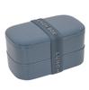 Monochrome Oval 2 Tier Lunch 800ml Navy 73644