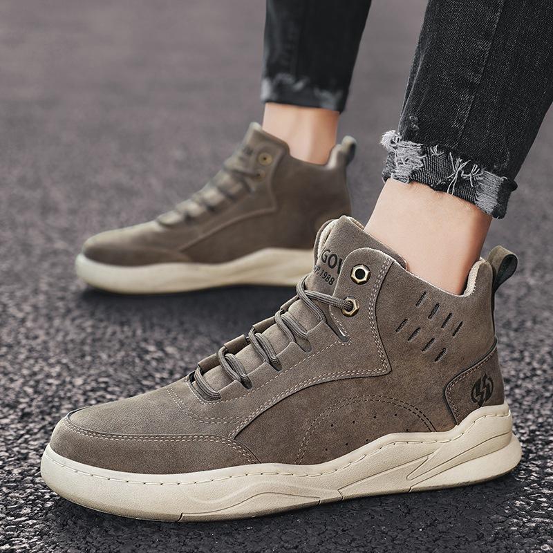 High-top Board Shoes 2025 Autumn and Winter New Men's Shoes Trend Korean Version Casual Sports Shoes Men's Korean Version Trendy Shoes Students