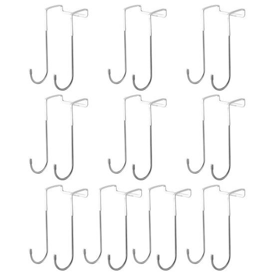 Наддверный крючок Сверхпрочный металлический двойной крючок для шкафа, кухонного шкафа, гардероба, ящика