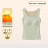 Women's German Velvet Silk Warm Vest with Chest Pads - Heated Cashmere Bottoming Vest with Free Chest Support