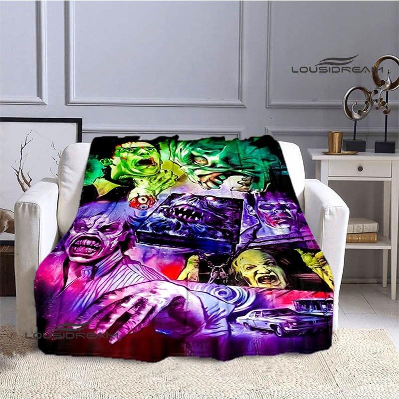 Одеяла с принтом «Зловещие мертвецы», детские теплые одеяла, фланелевые мягкие удобные одеяла, домашние дорожные одеяла, подарки на день рождения