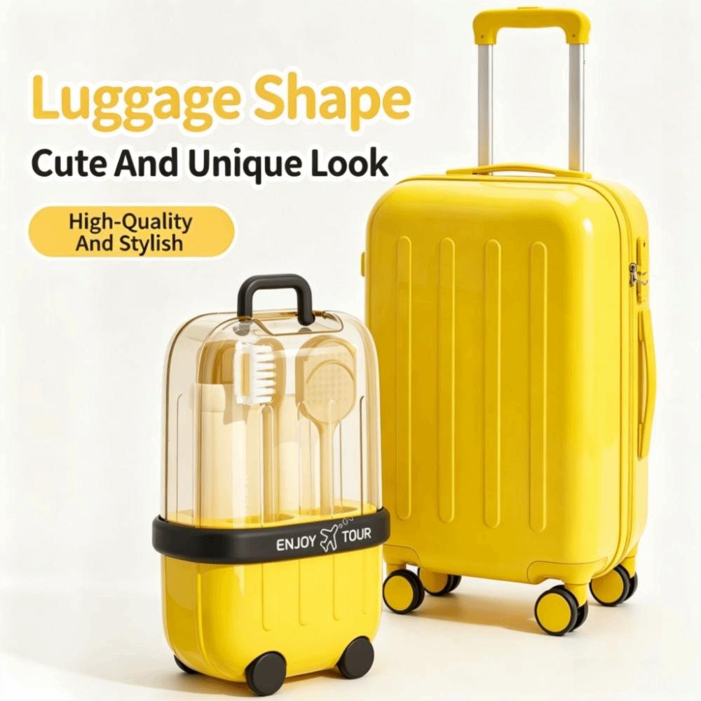 Plastic Travel Toothbrush Cup Set Portable Storage Box New Brushing Cup Set Travel Oral Care