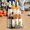 Seasoning Seasoning Rack 2 Tier Coffee Syrup Stand Shelf Versatile Kitchen Organizer for Syrup Wine Dressing Bottles