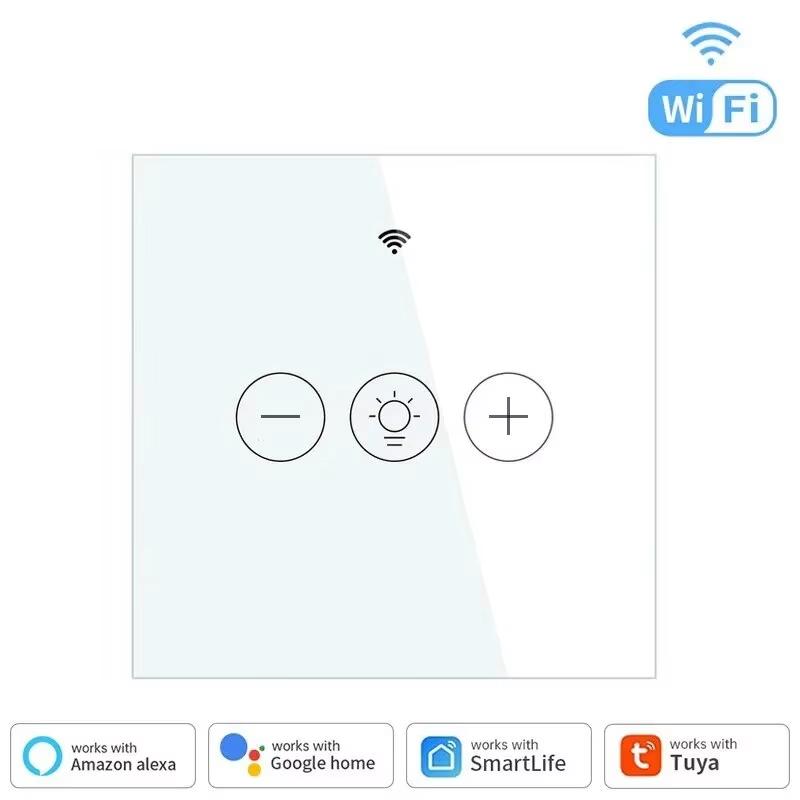 Умный диммерный выключатель Tuya WiFi EU/US настенный сенсорный выключатель света с нейтральным проводом, дистанционное управление через приложение Smart Life и голосовое управление для Alexa Google Home